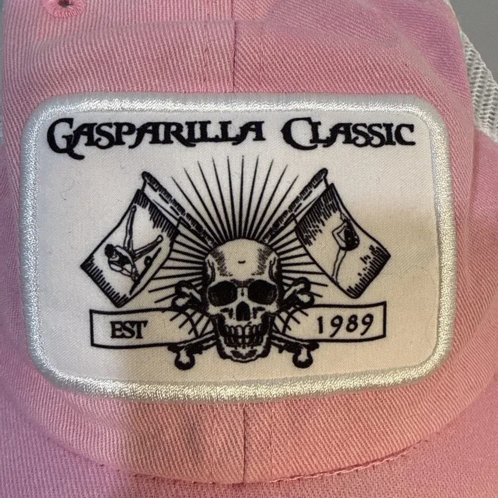 Gasparilla Classic Pink Trucker Hat Unisex Adjustable Snapback